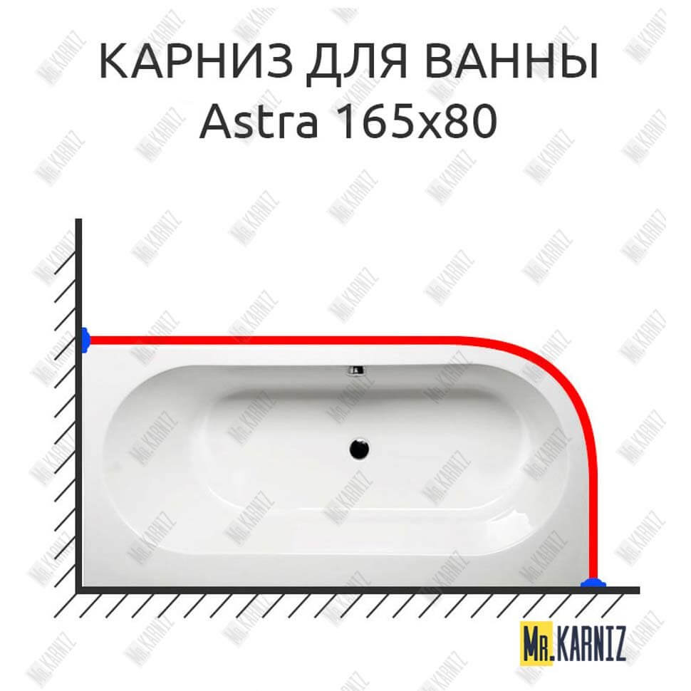 Карниз для ванны Alpen Astra 165х80 (Усиленный 25 мм) MrKARNIZ