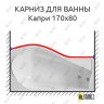 Карниз для ванны Bas Капри Передний борт 170х80 Усиленный 20 мм MrKARNIZ фото 1