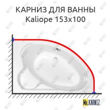 Карниз для ванны Cersanit Kaliope 153х100 Усиленный 25 мм MrKARNIZ