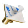 Настенные крючки для ванной и кухни для полотенец Г-образные квадрат золото 4 шт фото 4
